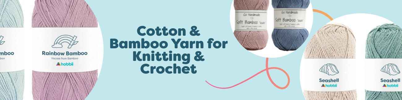 Cotton & Bamboo Yarn for Knitting & Crochet