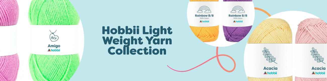 Hobbii Light Weight Yarn Collection