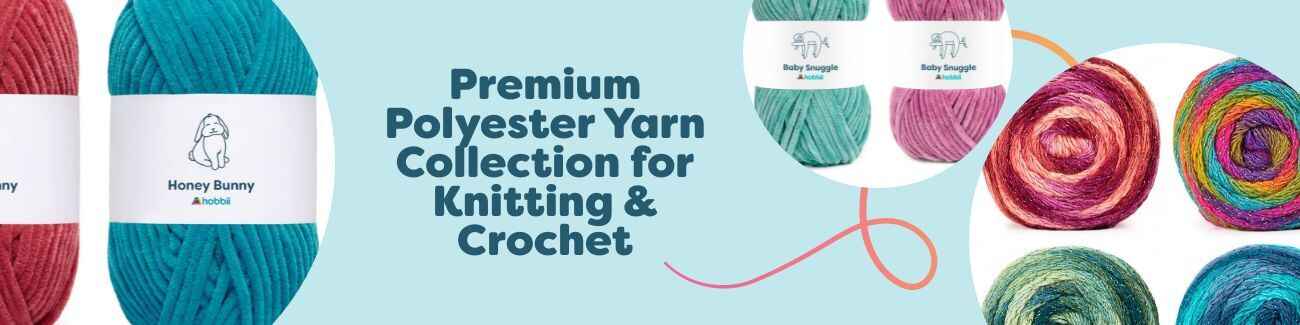 Premium Polyester Yarn Collection for Knitting & Crochet