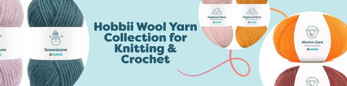 Hobbii Wool Yarn Collection for Knitting & Crochet