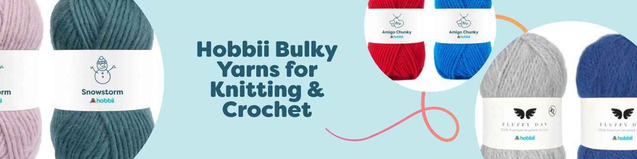 Hobbii Bulky Yarns for Knitting & Crochet