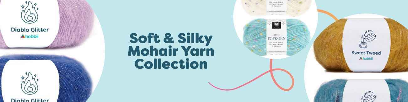 Soft & Silky Mohair Yarn Collection