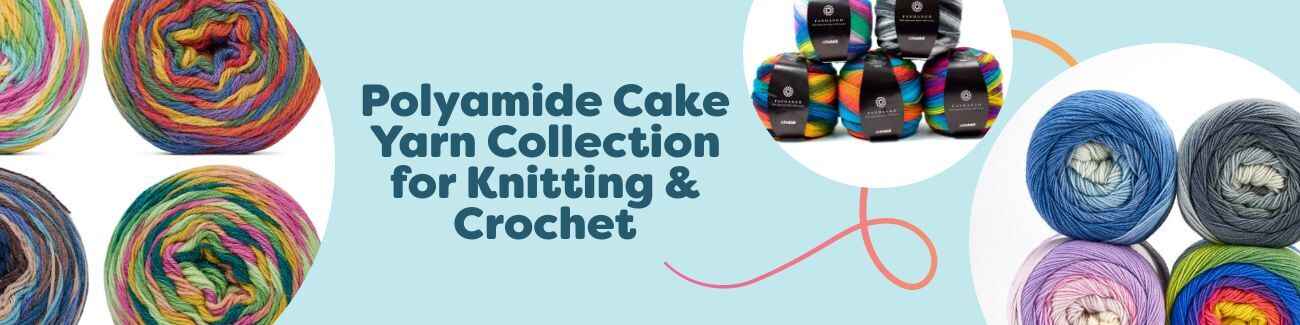 Polyamide Cake Yarn Collection for Knitting & Crochet