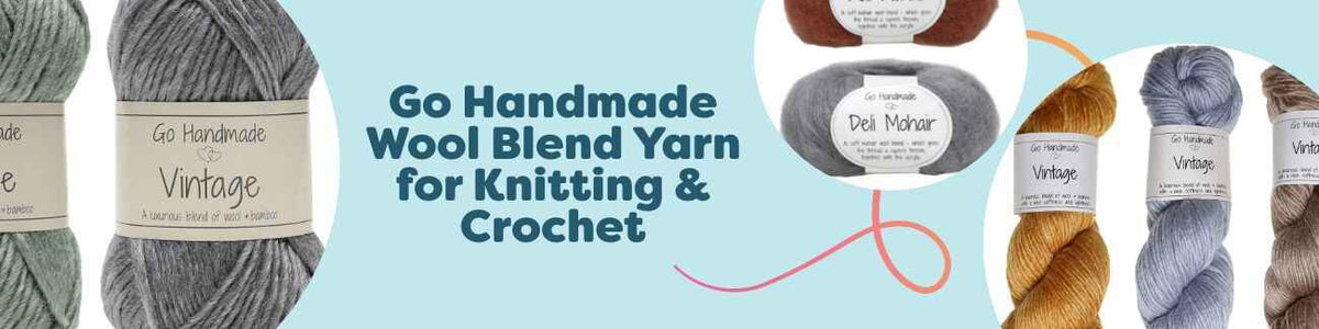 Go Handmade Wool Blend Yarn for Knitting & Crochet