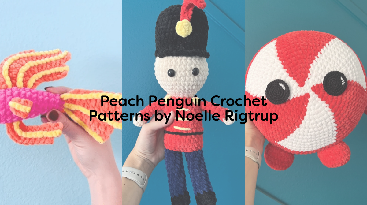 Peach Penguin Crochet Patterns by Noelle Rigtrup