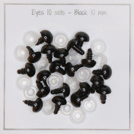 Safety eyes - 10 mm (0.39 in) - Go Handmade