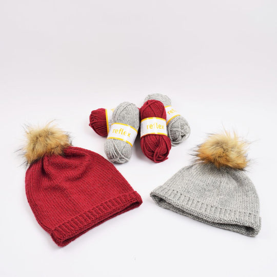 Reflective Knit Hat - Short and long version