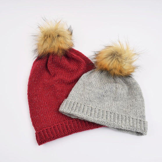 

Reflective Knit Hat - Short and long version
2