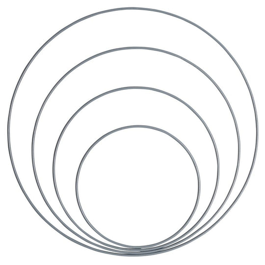 Metal Rings Mix (15, 20, 25 &amp; 30 cm), 4 pcs. - Go Handmade