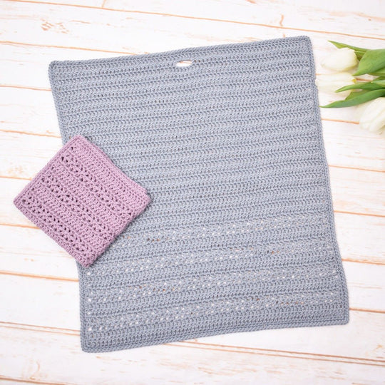 Romantic - Crocheted Kitchen Towel