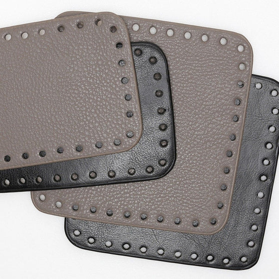 

Bucket Bag with PU Leather Bottom
3