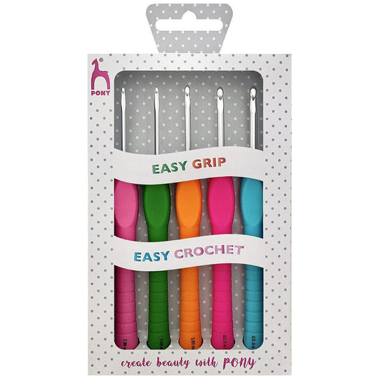 Easy Grip Crochet Hook Set - Pony