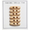 

Oblong Wooden Buttons - 30 mm (1.2 inches) - Go Handmade
1