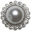 

Pearl Buttons with stone - 21 mm - 4 pcs - Go Handmade
1
