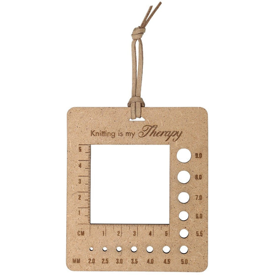 

Wooden Knitting Gauge Ruler - Go Handmade
1