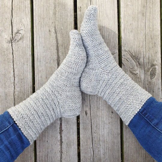 Linda’s Herringbone Socks