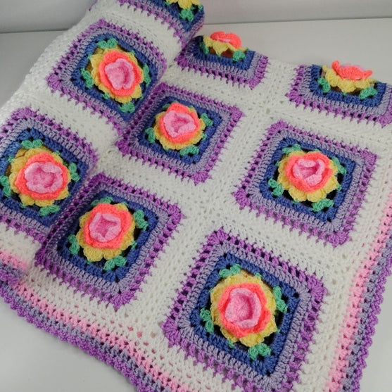 

Rainbow Rose - Blanket
3
