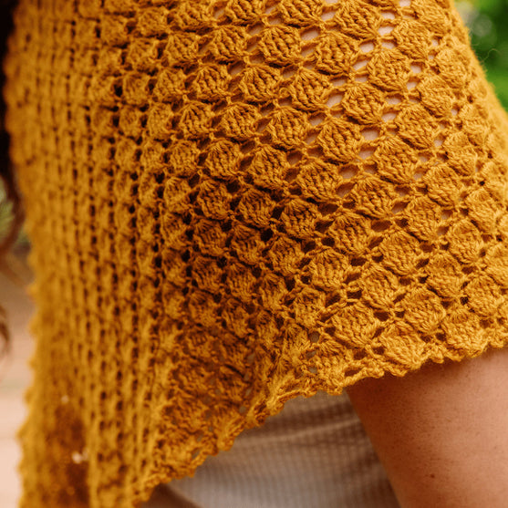 

Grisaille - Triangular Lace Shawl - Crochet Kit
3
