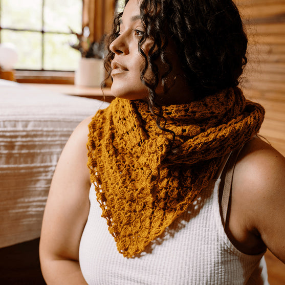 

Grisaille - Triangular Lace Shawl
4