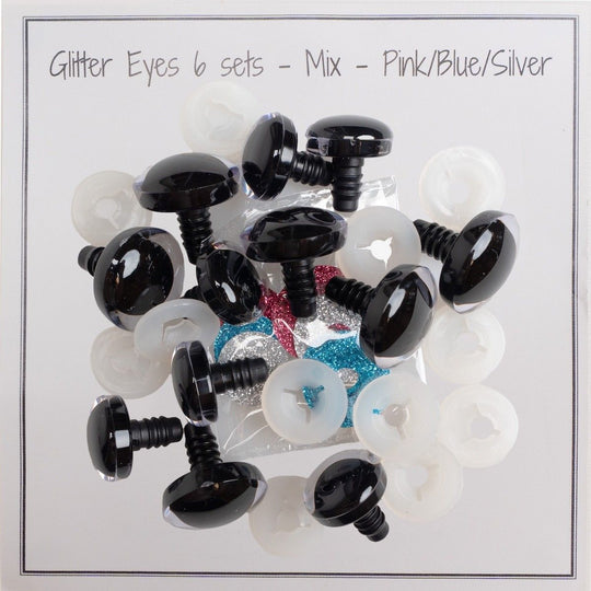 Glitter Safety Eyes - Large - Go Handmade