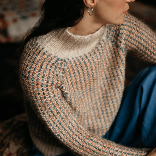 Vintage Tiles - Textured Pullover