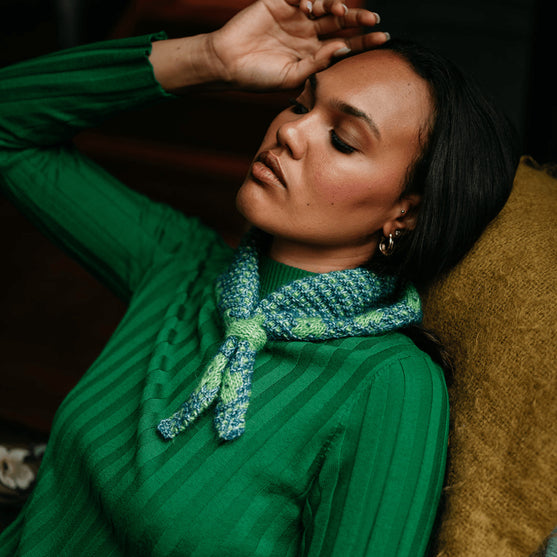 

Pressed Flowers Kerchief - Mosaic Bandana
7