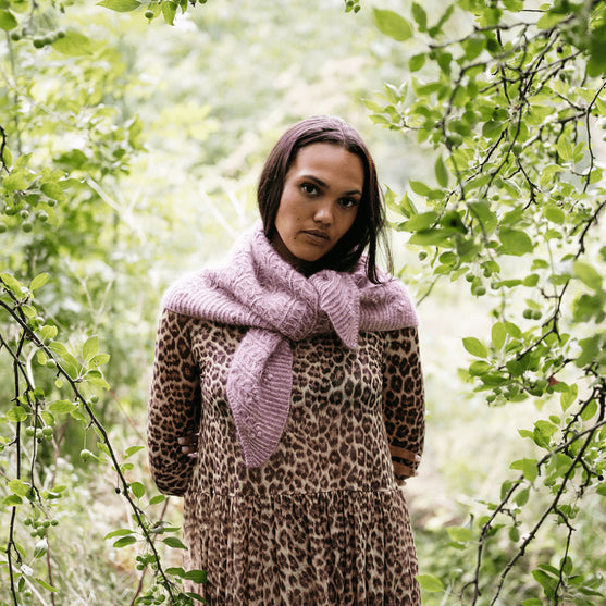 

Muse Shawl - Textured Triangular Wrap
2