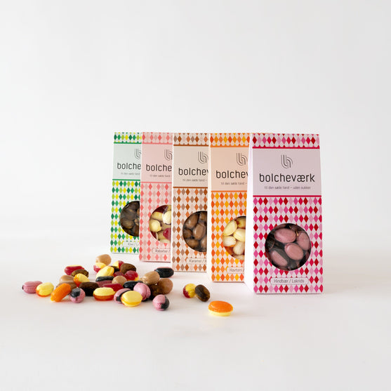 

Rhubarb & Vanilla - Sugar-free Hard Candy - Bolcheværk
2