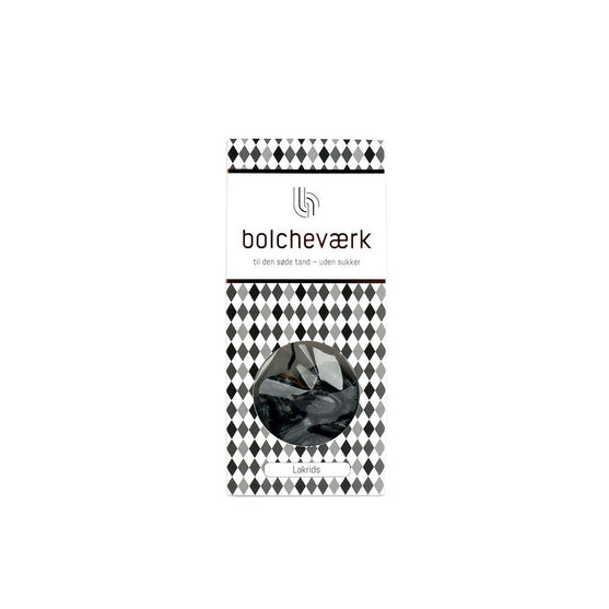 

Licorice – Sugar-free hard candies - Bolcheværk
1