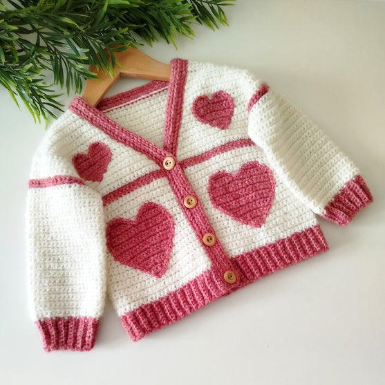 

Sweet Heart - Children’s Cardigan
3