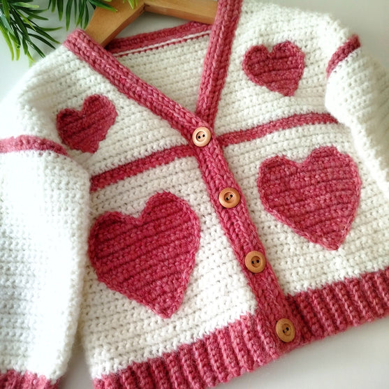 

Sweet Heart - Children’s Cardigan
4