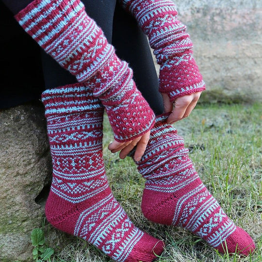 Socks with Norwegian Pattern