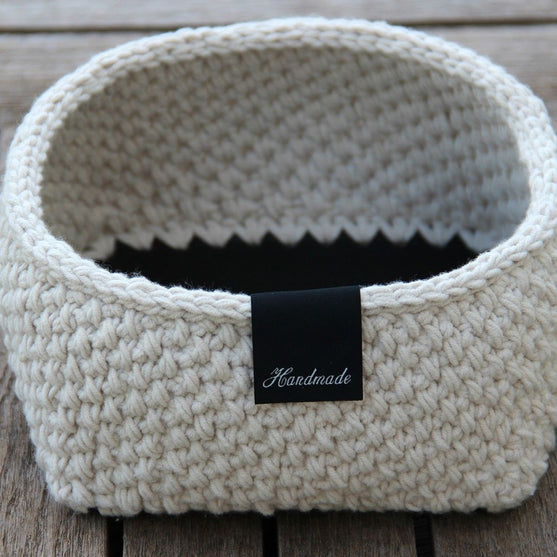 

Moss Stitch Basket - Square
2