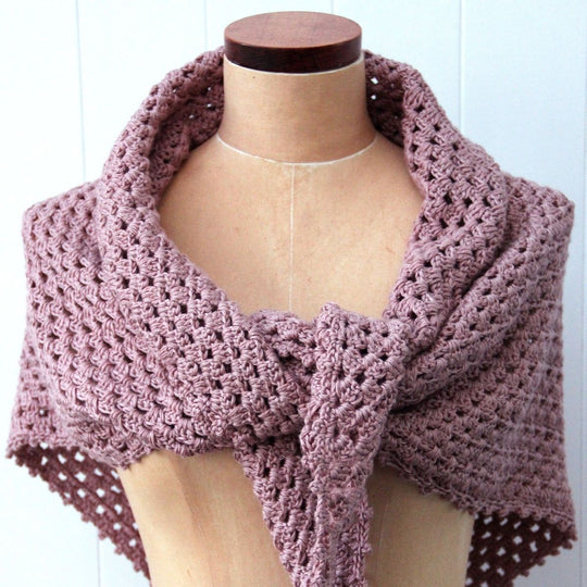 Granny Shawl with Picot Edge
