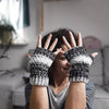 

Salt and Pepper - Fingerless Gloves
1