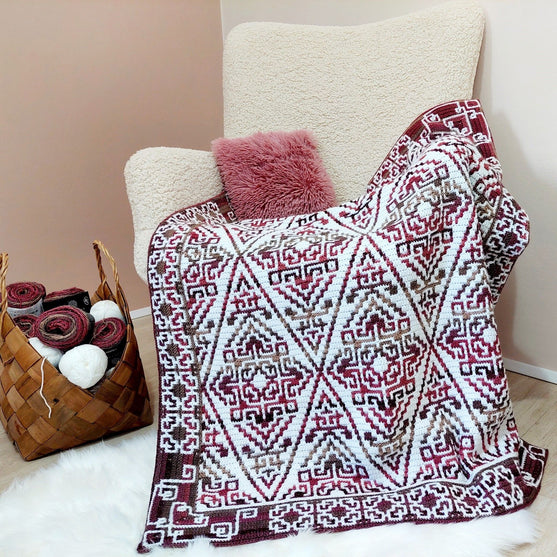 

Aztecana - Mosaic Crochet Blanket
2