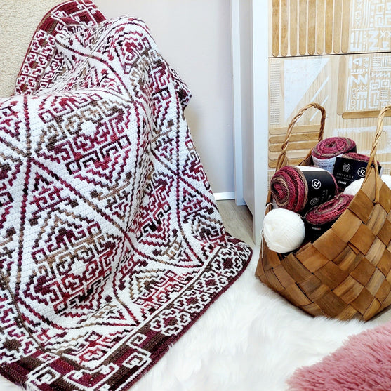 

Aztecana - Mosaic Crochet Blanket
1