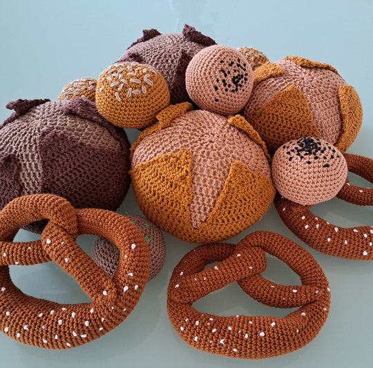 Bread - Bread roll, sourdough bread and pretzel