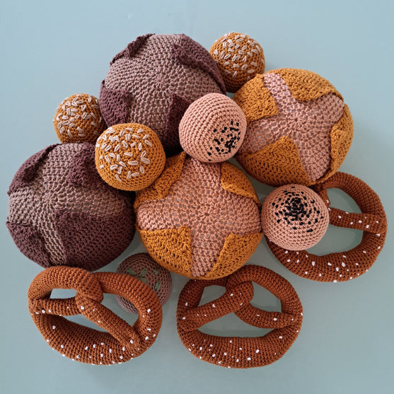 

Bread - Bread roll, sourdough bread and pretzel
2