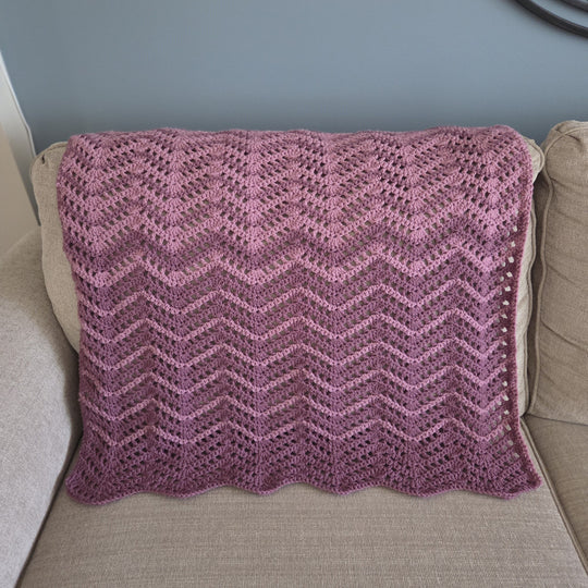 Eyelet Chevron - Blanket
