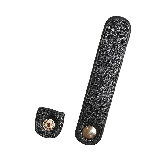 PU leather Strap w/ Snap 3.5” x 0.7” - Go Handmade