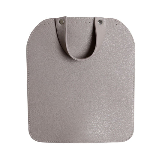 Bag Flap w/Magnetic Button - Beige/Silver - Go Handmade