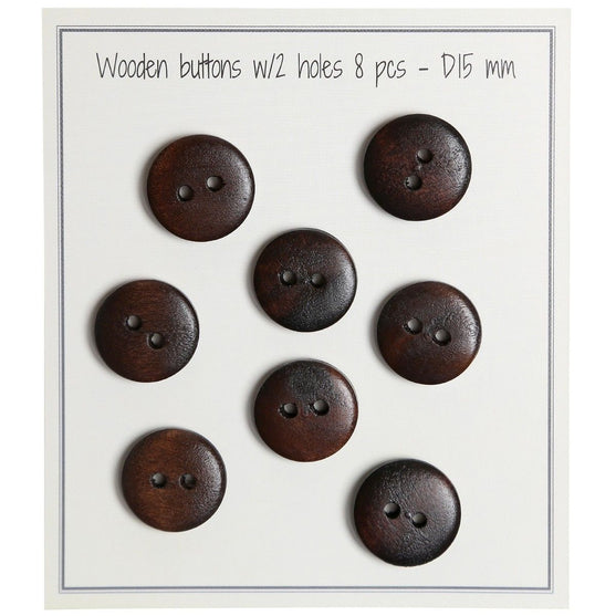 

Wooden Buttons UFO - Dark - 8 pcs. - Go Handmade
1