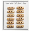 

Oblong Wooden Buttons Mini - 20 mm - Go Handmade
1