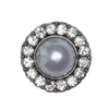 

Pearl Buttons w. Stones - Black - Multiple Sizes - Go Handmade
3