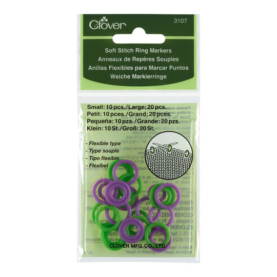 Soft Stitch Ring Markers - Clover