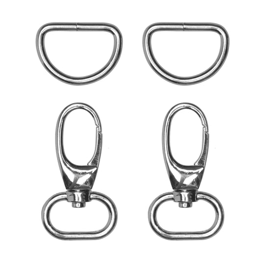 Lobster lock w/ D-rings - Go Handmade