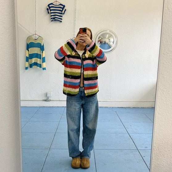 

Hex Stripe - Cardigan
2