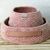 

Moss Stitch Basket with PU bases - universal
3