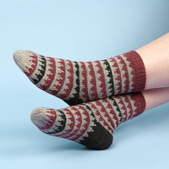 Socks in stranded colorwork